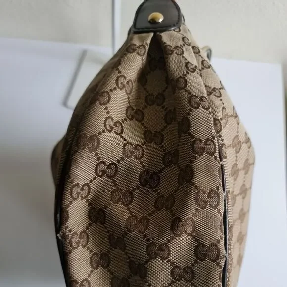 Gucci GG monogram Sukey Hobo Bag Brown - Picture 8 of 16